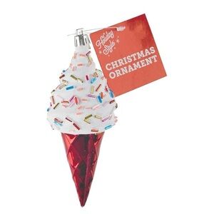 Sprinkle Ice Cream Cone Ornament